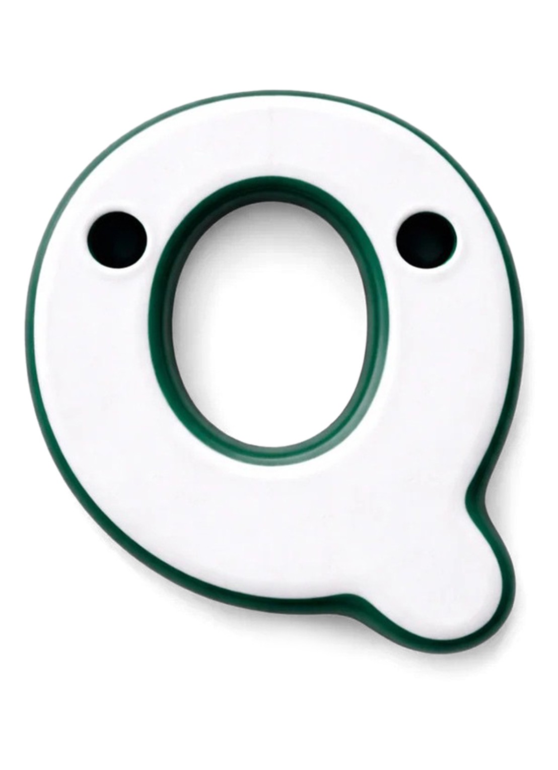 Ceramics by Romy Letter Q hanger 10 cm - voorkant 2 lavendel