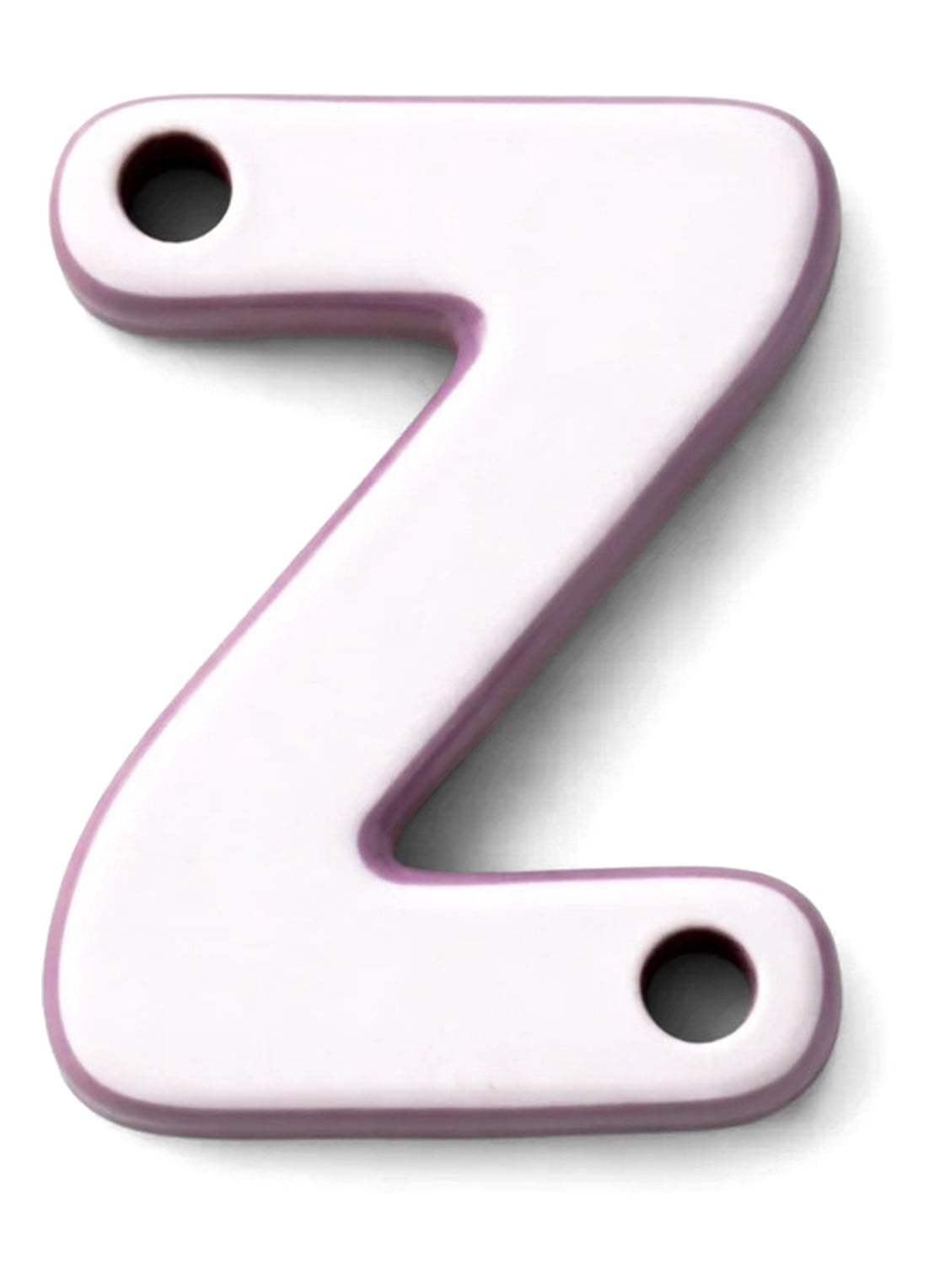 Ceramics by Romy Letter Z hanger 10 cm - voorkant 2 mosgroen