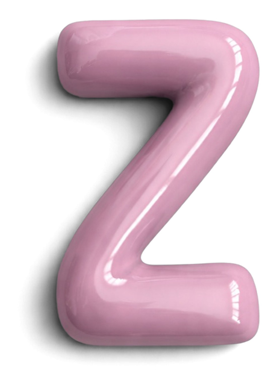 Ceramics by Romy Letter Z hanger 10 cm - voorkant lavendel
