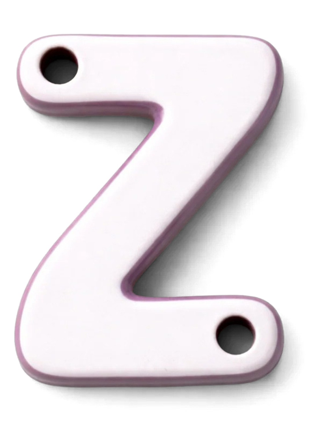 Ceramics by Romy Letter Z hanger 10 cm - voorkant 2 lavendel