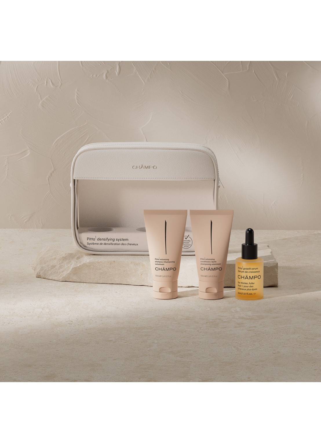 Chāmpo Pitta Densifying System Set - haarverzorgingsset - voorkant undefined