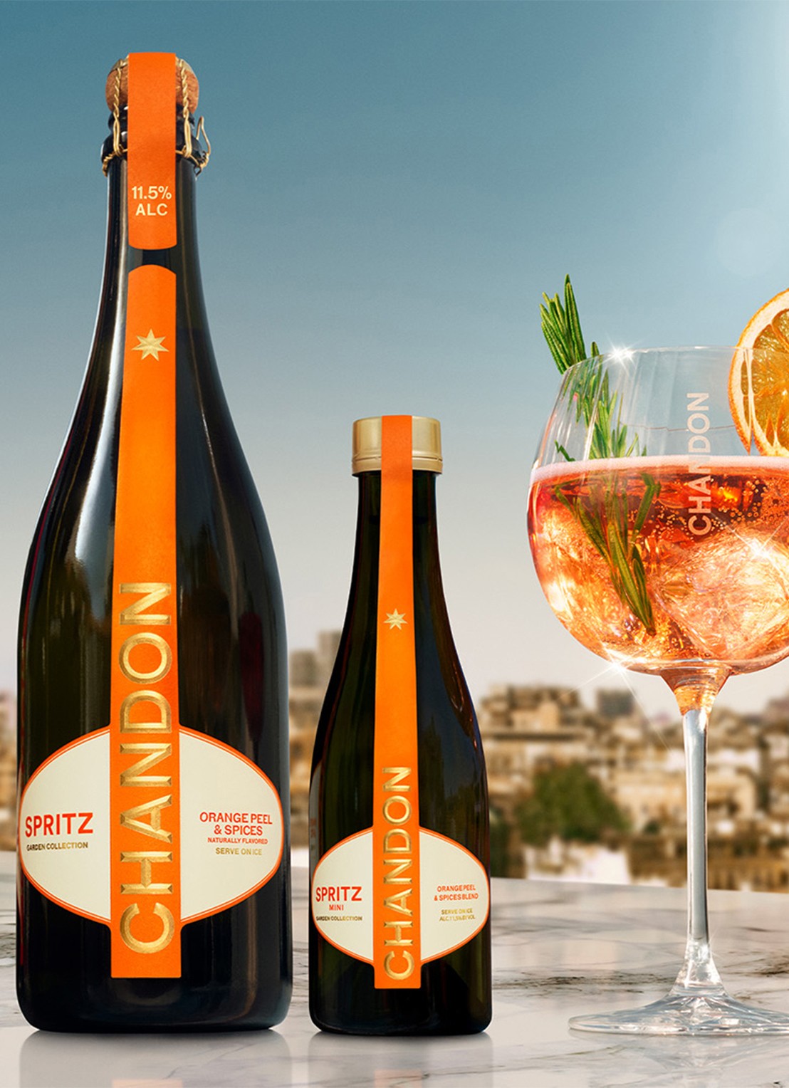 Chandon Spritz Garden Spritz Piccolo mousserende wijncocktail 187 ml  - voorkant 2 undefined