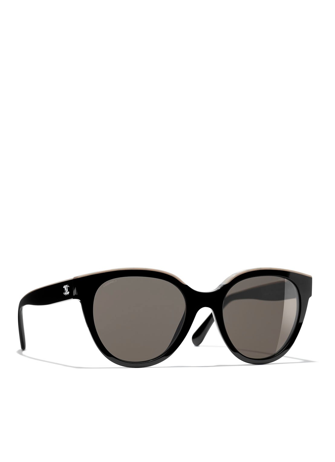 CHANEL BUTTERFLY ZONNEBRIL - voorkant zwart