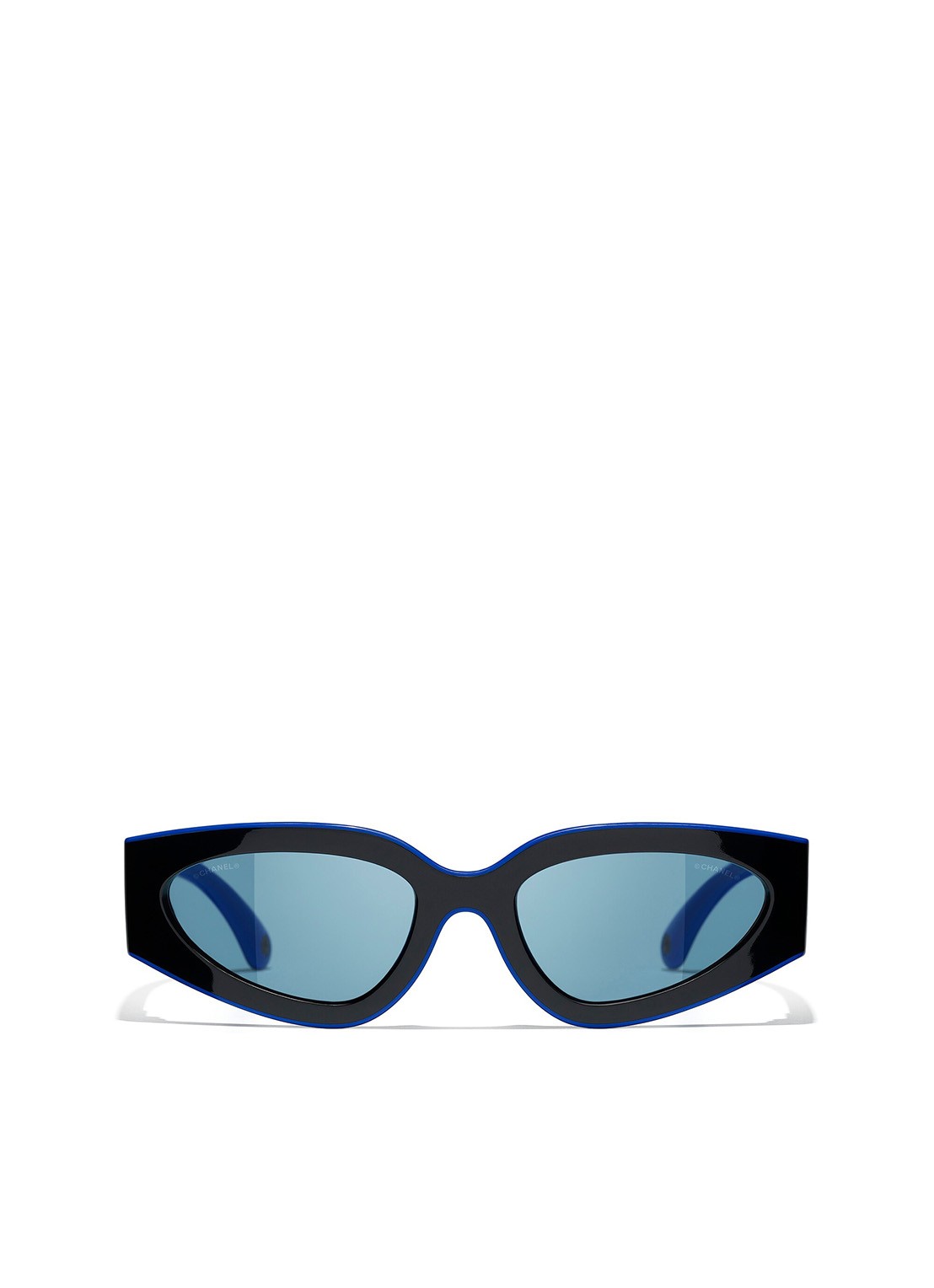 CHANEL CAT EYE ZONNEBRIL - detail zwart