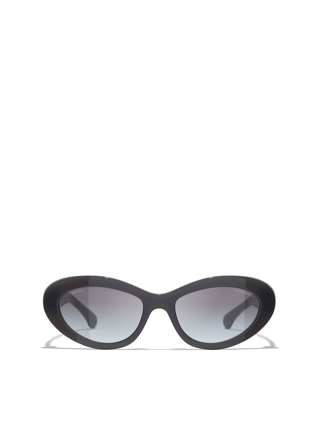 CHANEL CAT EYE ZONNEBRIL - detail 2 zwart