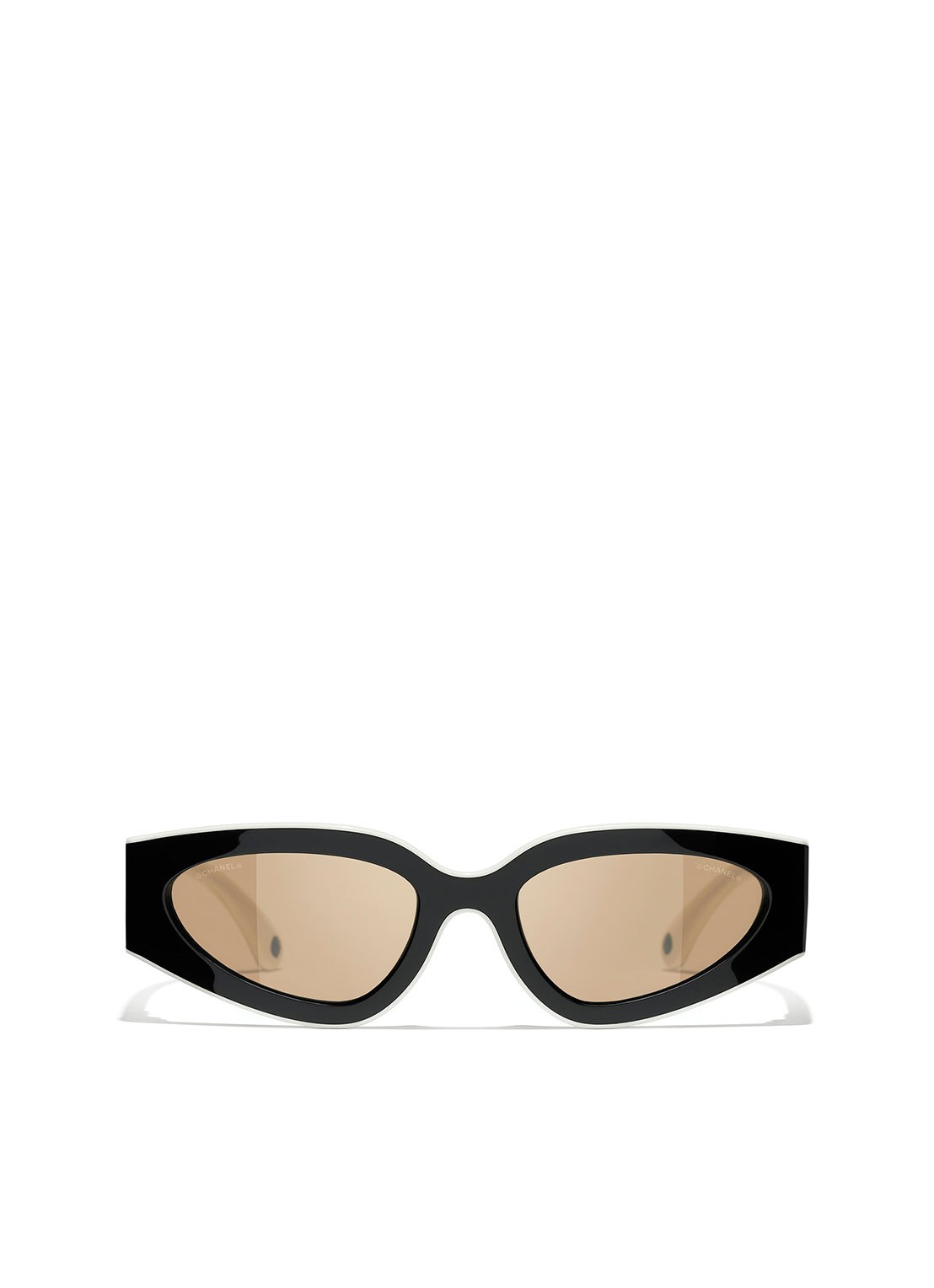 CHANEL CAT EYE ZONNEBRIL - detail 2 zwart