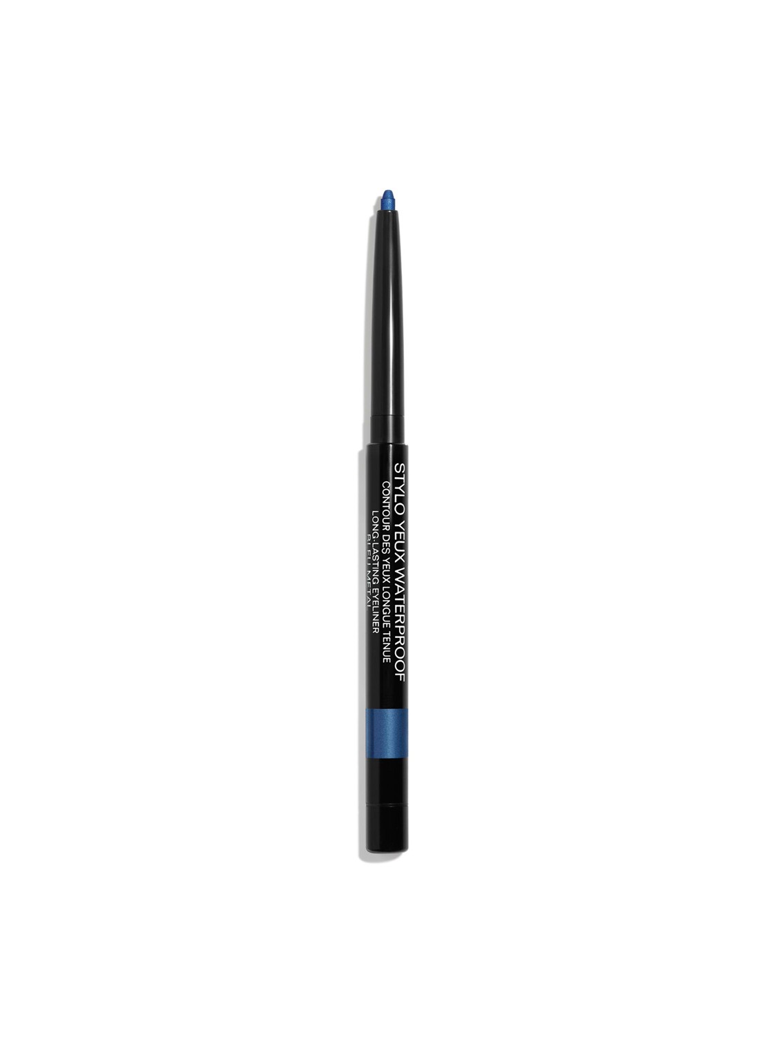 CHANEL LANGHOUDEND OOGCONTOURPOTLOOD, EYELINER EN OOGPOTLOOD - voorkant 38 bleu métal