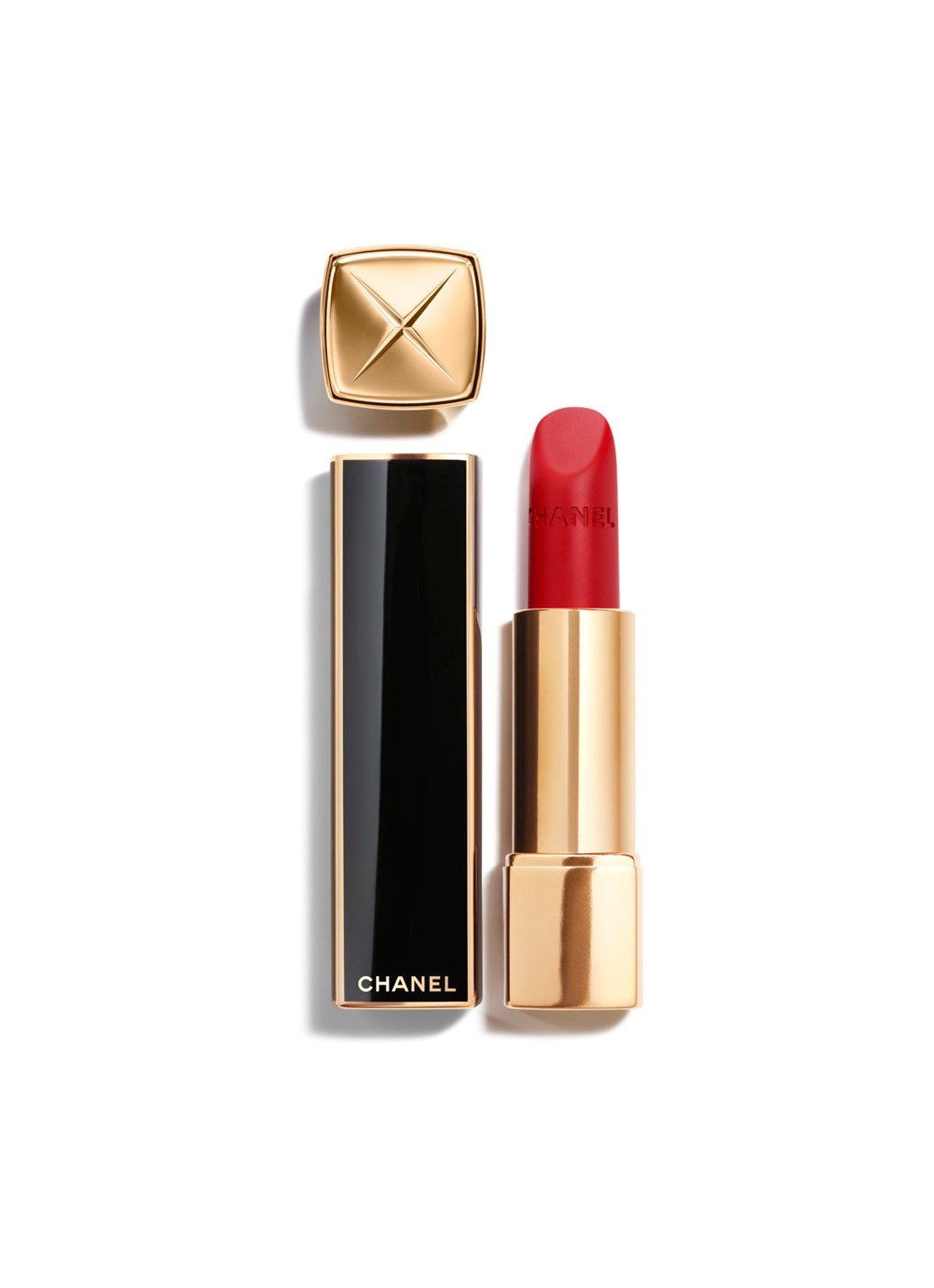 CHANEL LIMITED EDITION – DE STRALENDE FLUWEELACHTIGE LIPPENSTIFT  - voorkant 6 56 rouge charnel