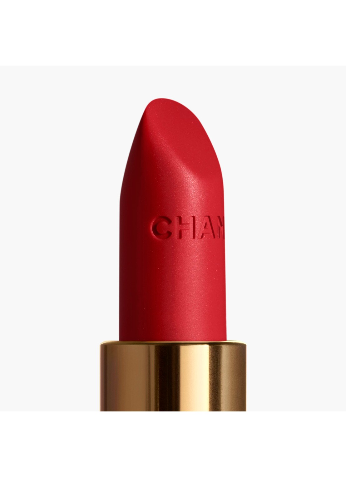 CHANEL LIMITED EDITION – DE STRALENDE FLUWEELACHTIGE LIPPENSTIFT  - voorkant 7 56 rouge charnel