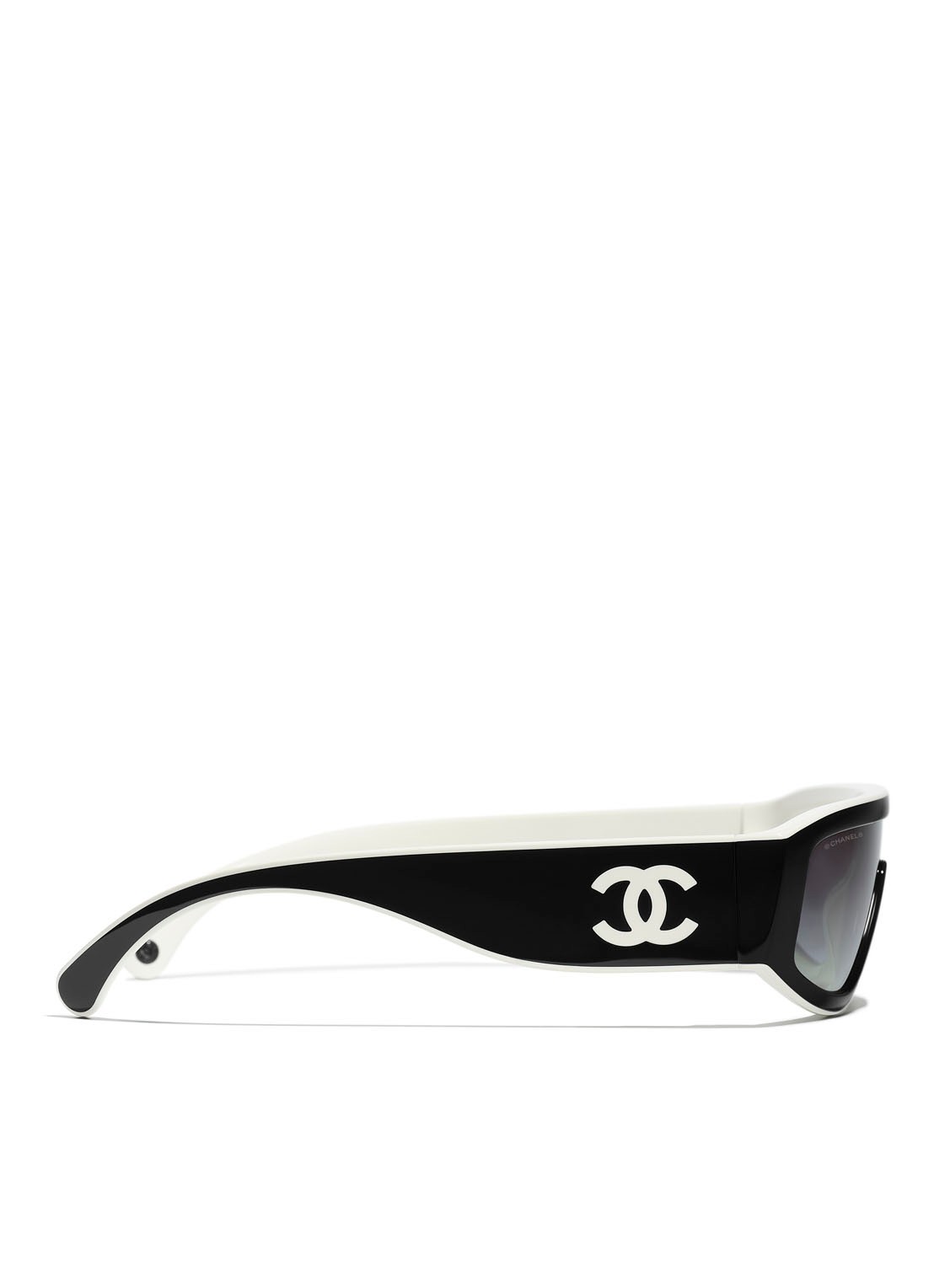 CHANEL MASKERENDE ZONNEBRIL - detail zwart