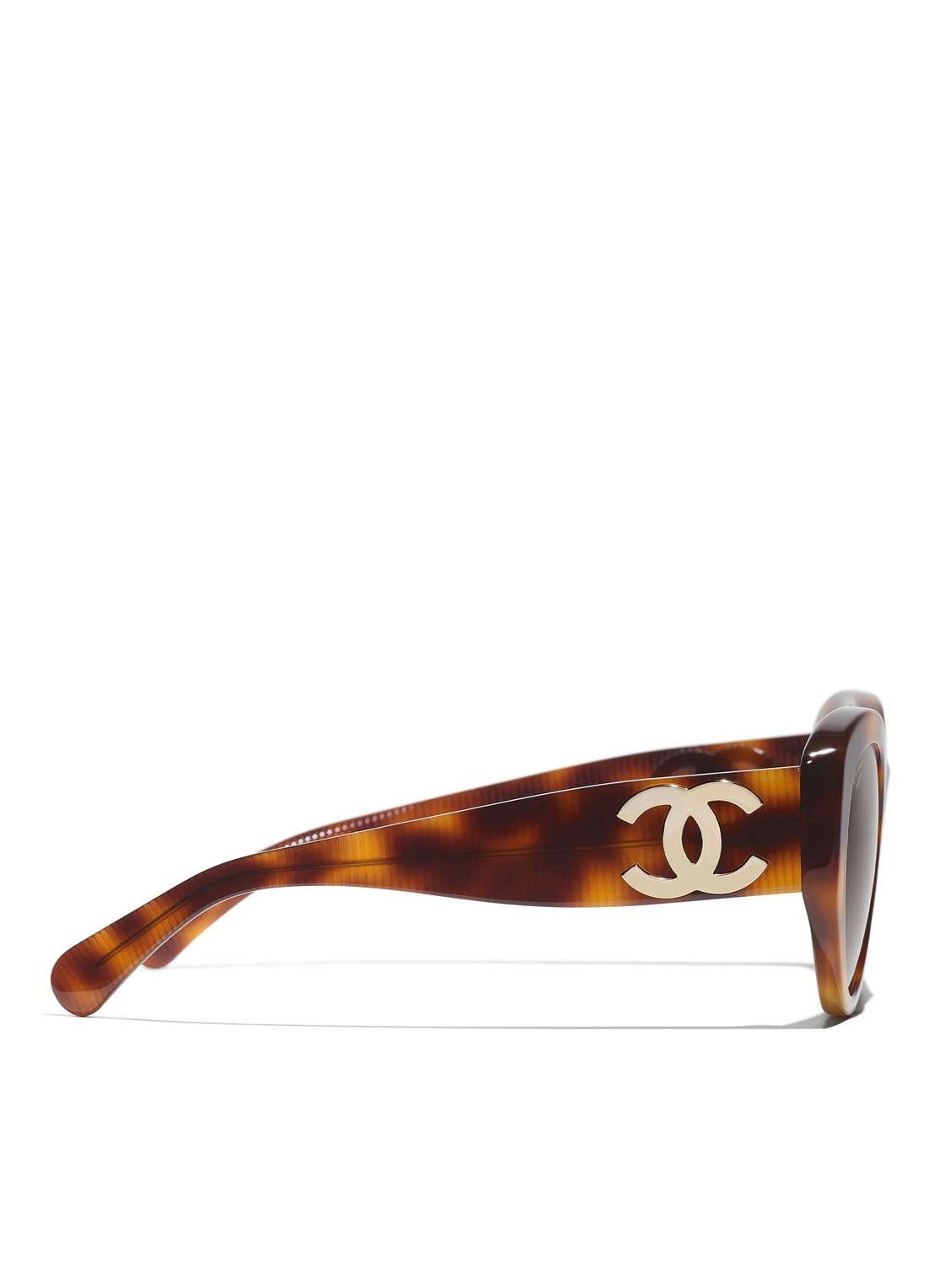 CHANEL OVALE ZONNEBRIL - detail 3 bruin