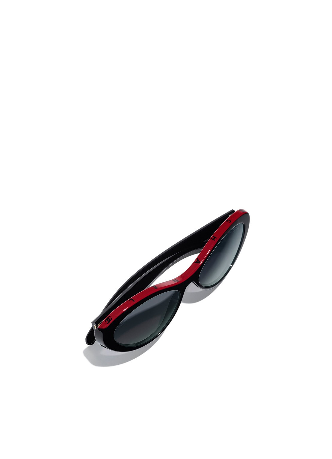 CHANEL OVALE ZONNEBRIL - detail 4 zwart
