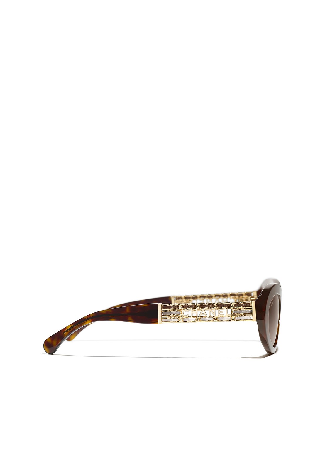 CHANEL OVALE ZONNEBRIL - detail 3 bruin