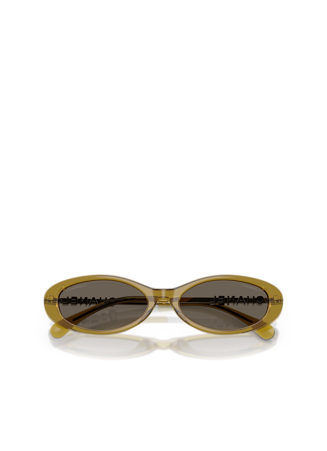 CHANEL OVALE ZONNEBRIL - detail 4 bruin