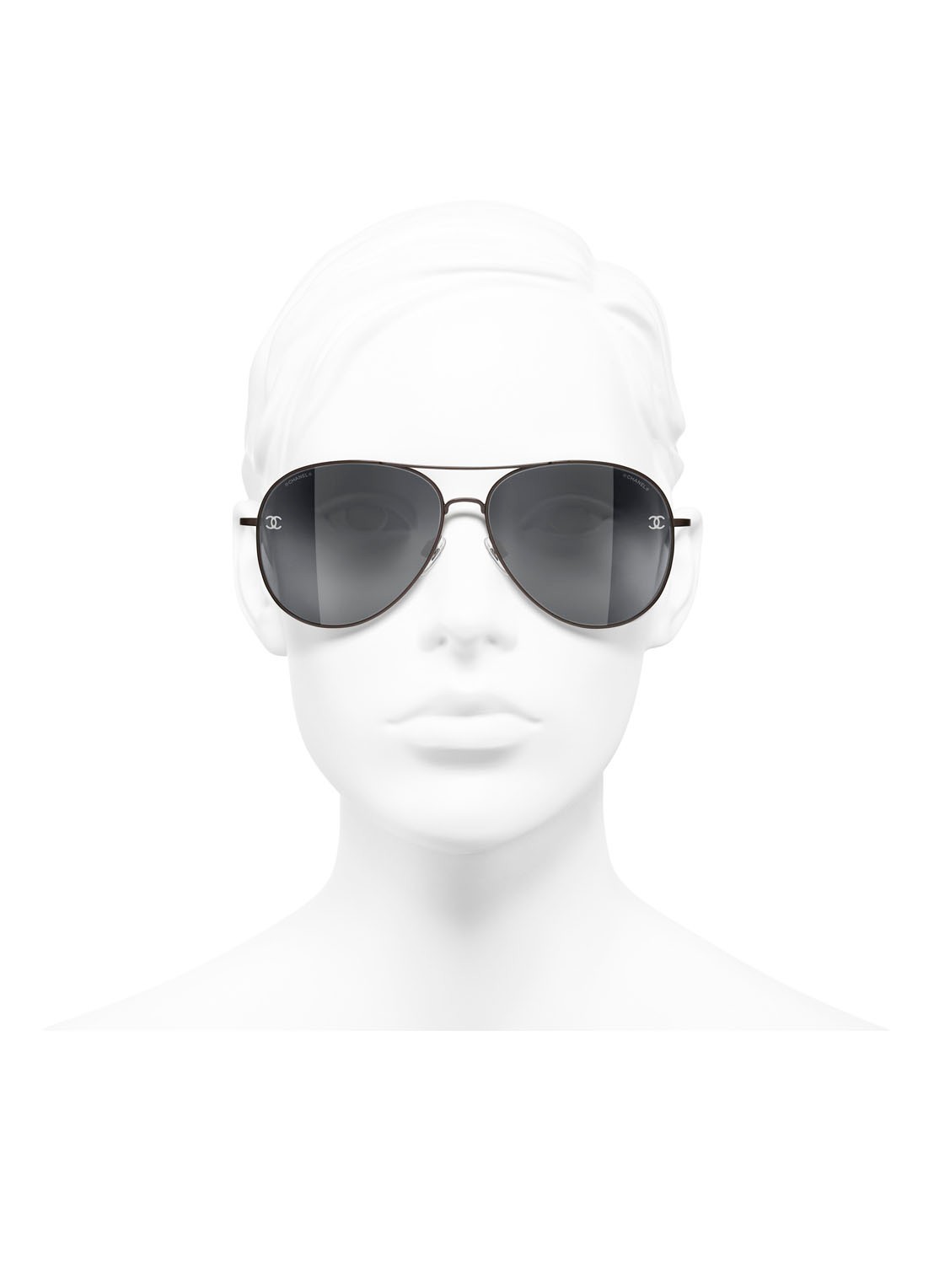 CHANEL PILOTEN ZONNEBRIL - detail 6 bruin