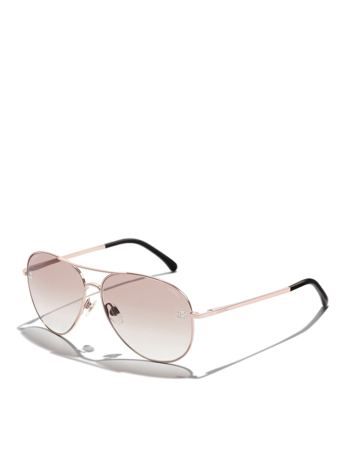 CHANEL PILOTEN ZONNEBRIL - detail 4 roze