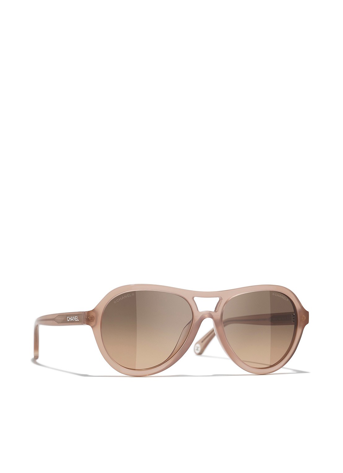 CHANEL PILOTEN ZONNEBRIL - voorkant 3 roze