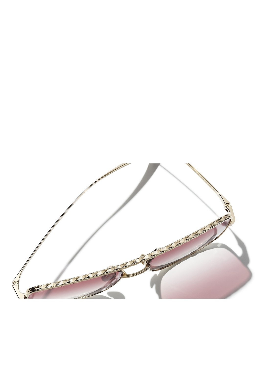 CHANEL PILOTEN ZONNEBRIL - detail 3 goud