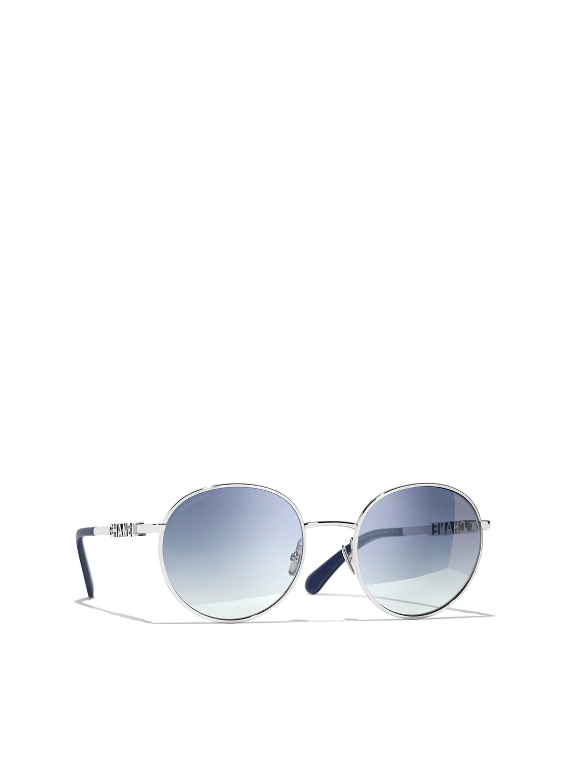 CHANEL RETRO ZONNEBRIL - voorkant 4 zilver