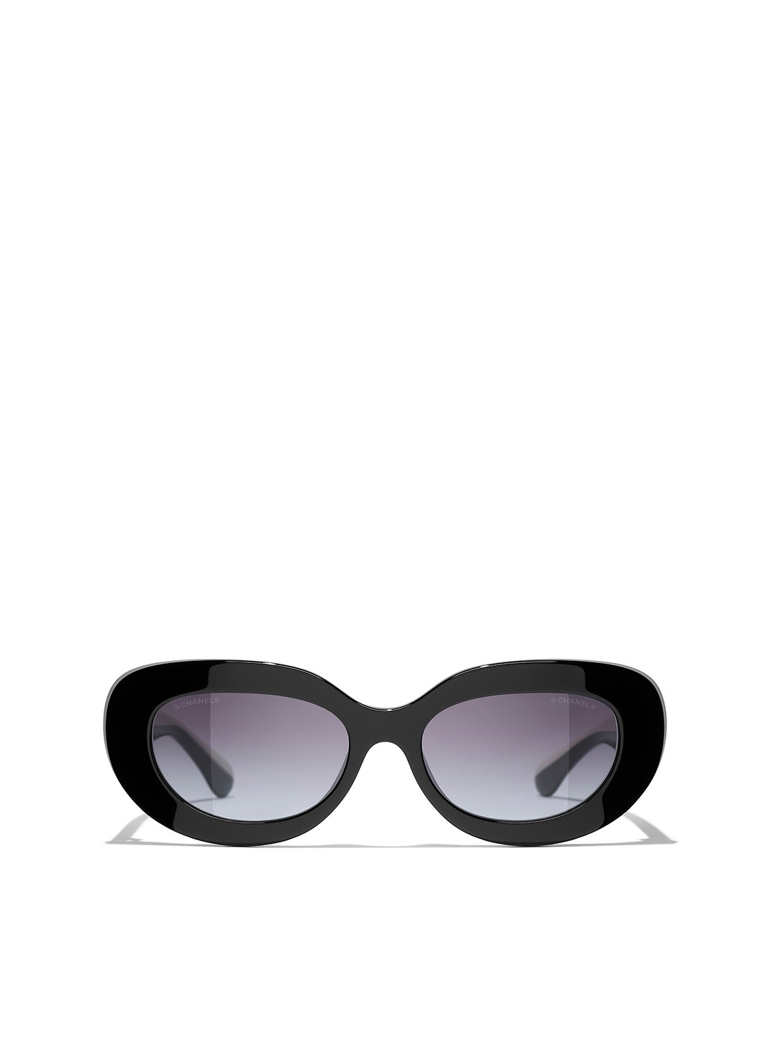 CHANEL RETRO ZONNEBRIL - detail grijs