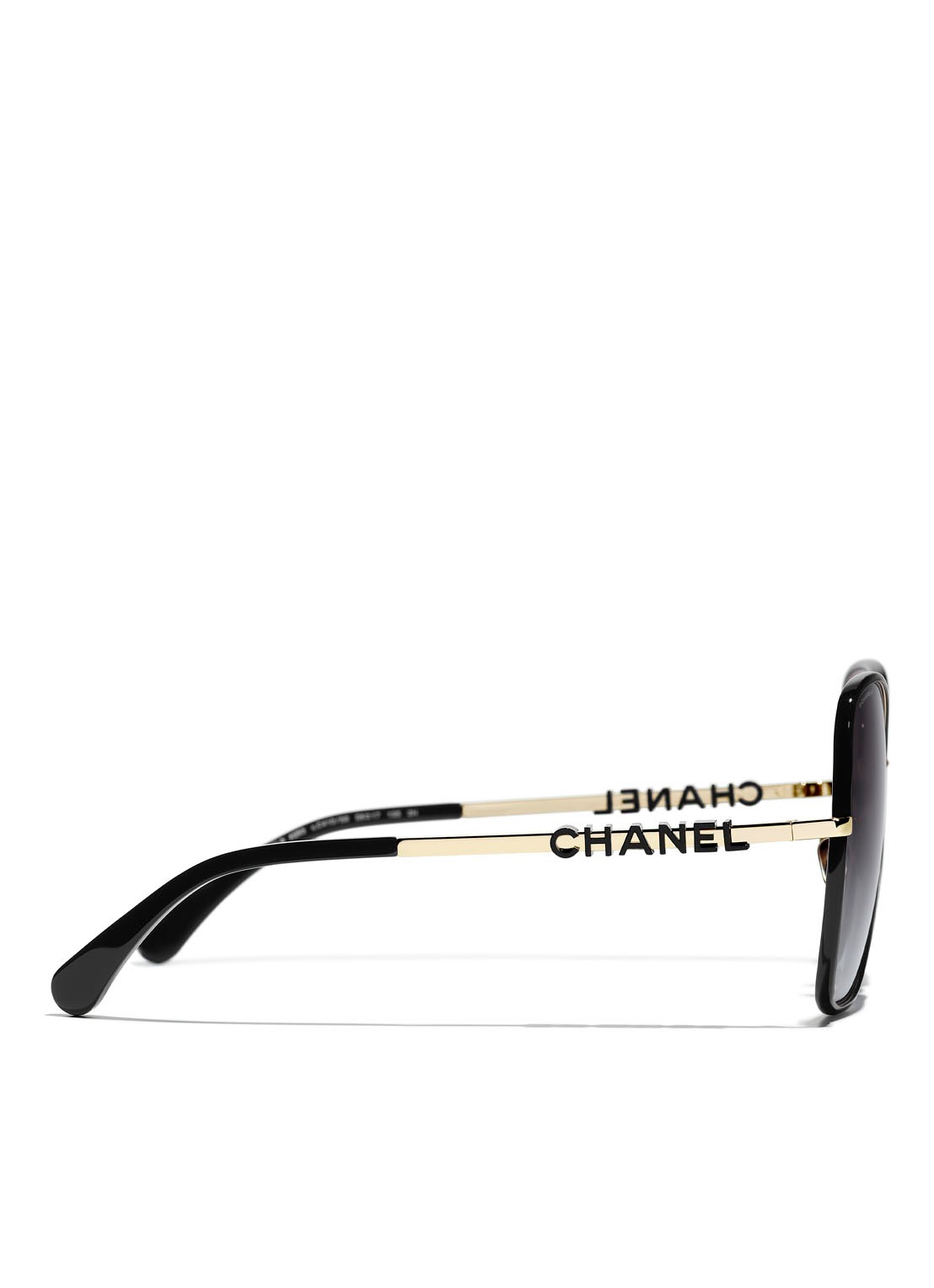 CHANEL VLINDER ZONNEBRIL - detail zwart