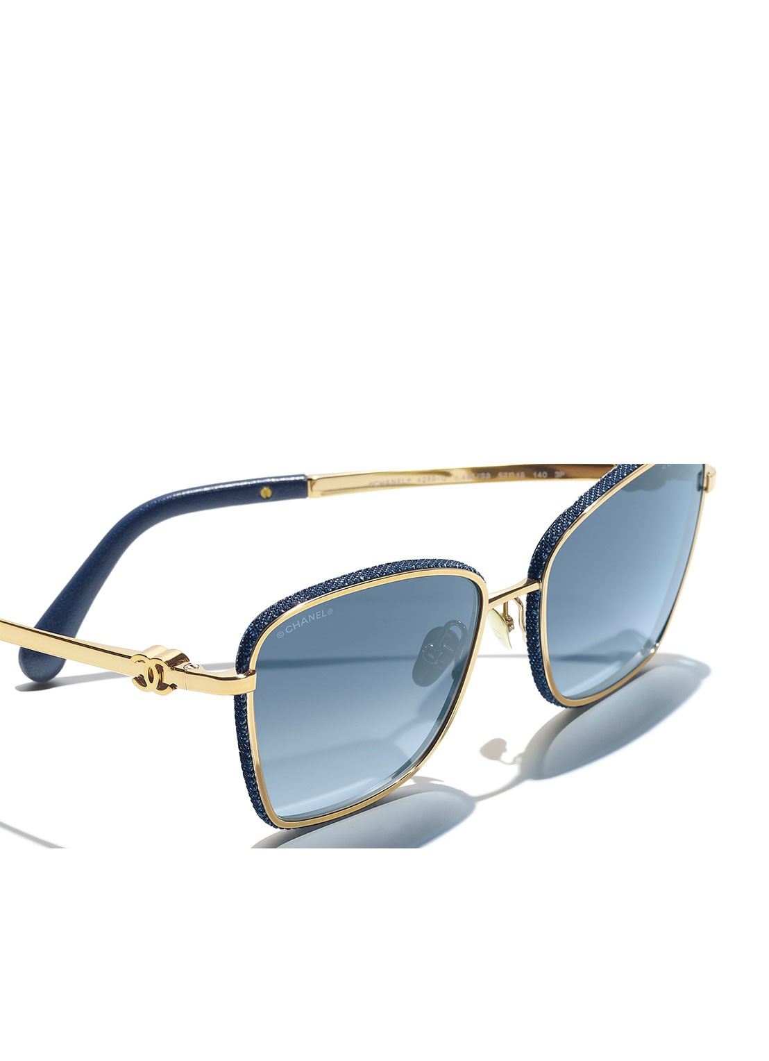 CHANEL VLINDER ZONNEBRIL - detail 4 goud