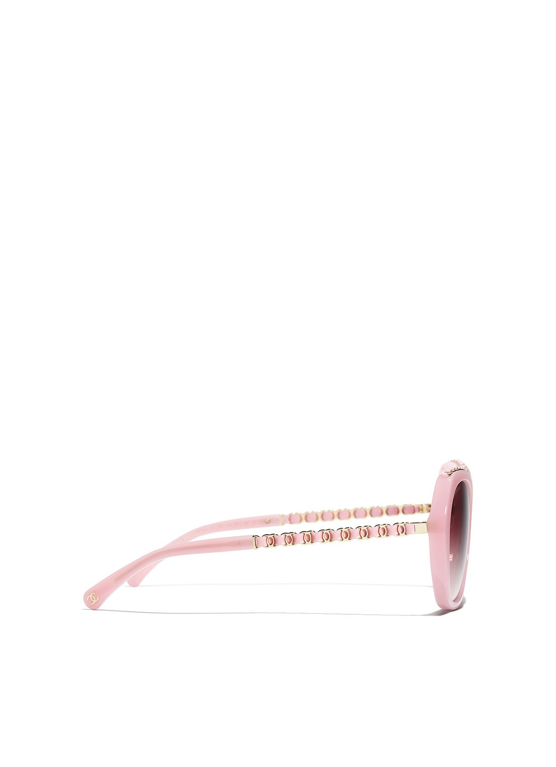 CHANEL VLINDER ZONNEBRIL - detail 3 roze