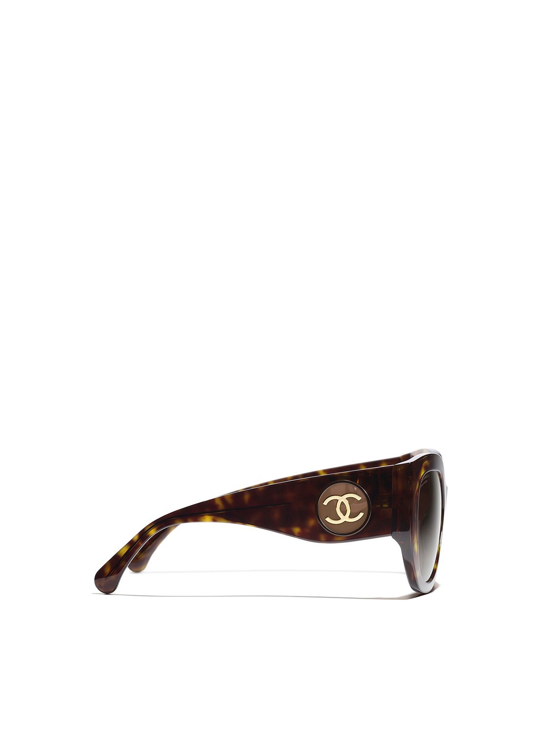 CHANEL VLINDER ZONNEBRIL - detail 3 bruin