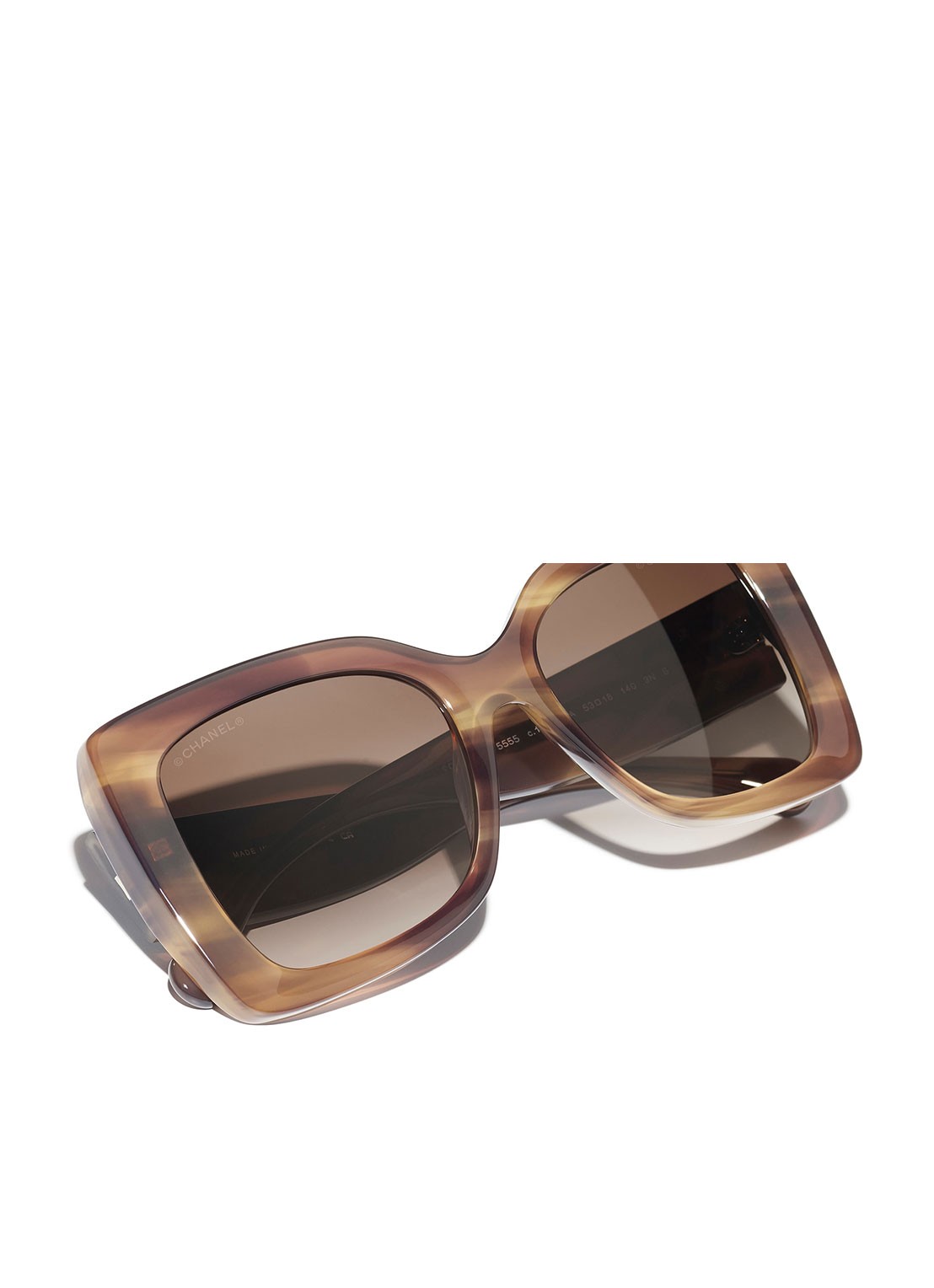 CHANEL VLINDER ZONNEBRIL - detail 3 bruin