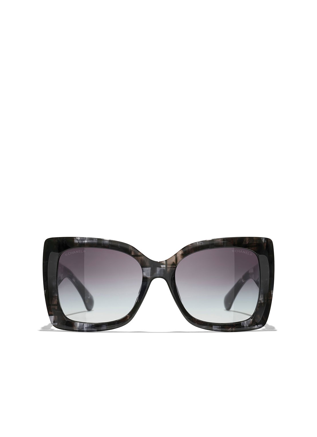 CHANEL VLINDER ZONNEBRIL - detail zwart