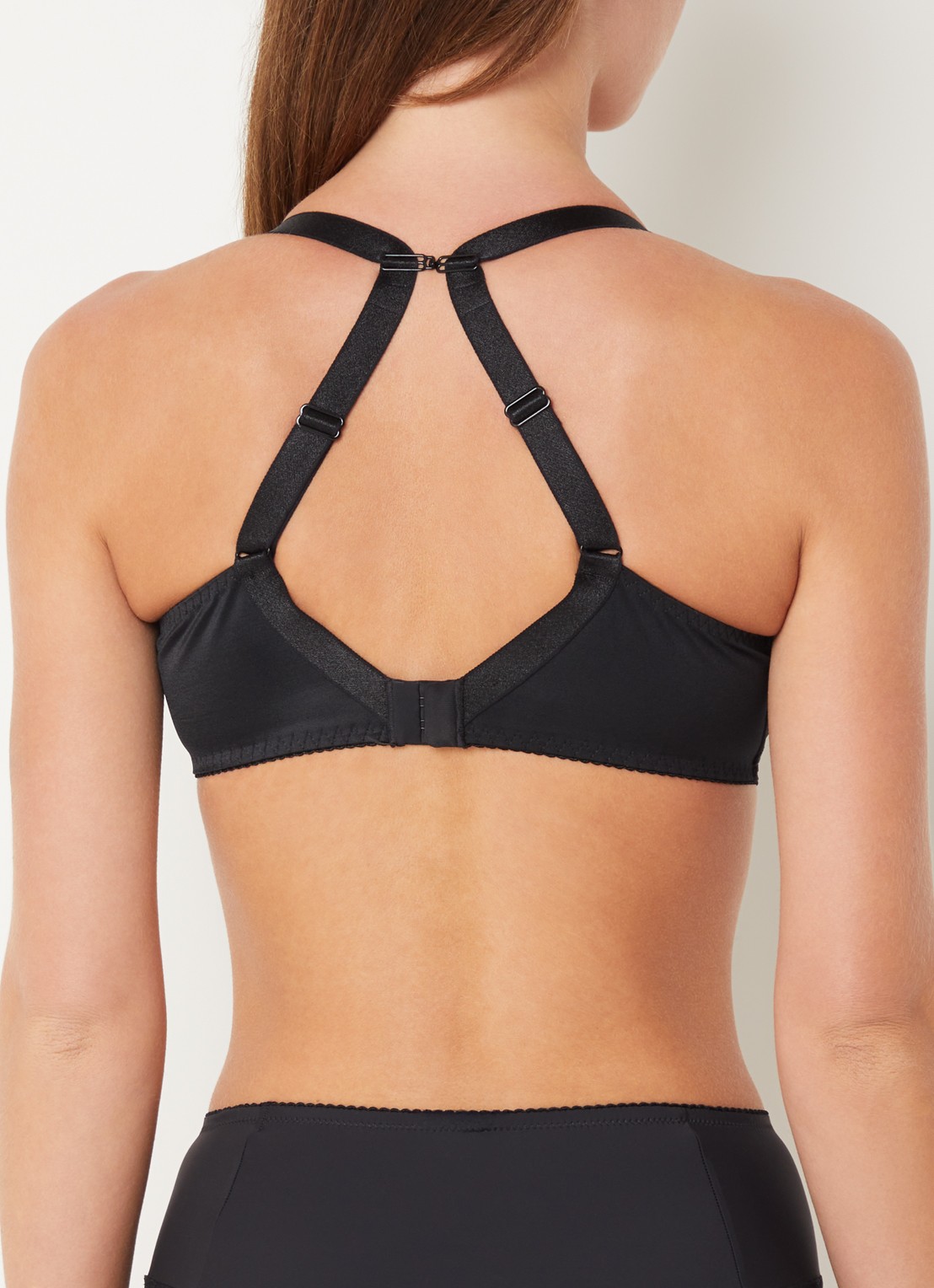 Chantelle Amazone beugel bh van mesh met borduring - detail 2 zwart