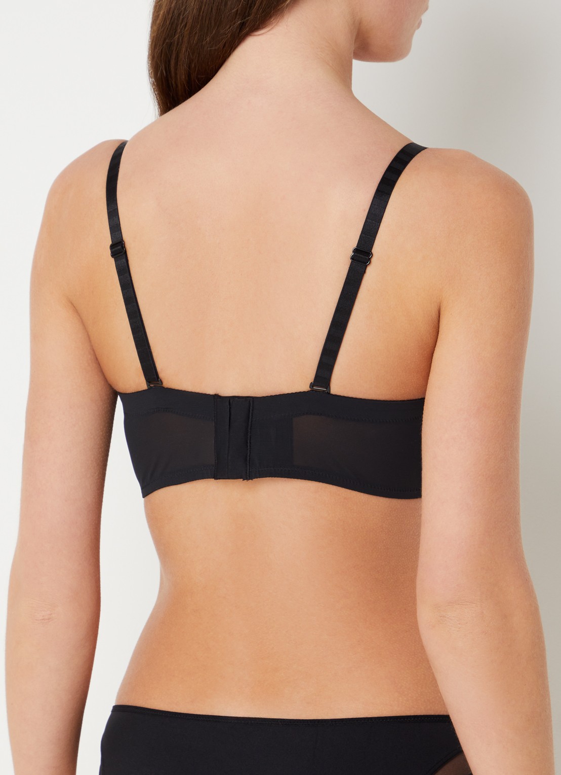Chantelle Balconette bh met mesh - achterkant zwart