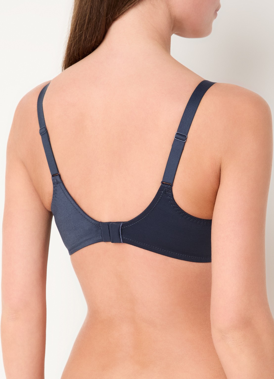 Chantelle Beugel bh met mesh en borduring - achterkant 2 donkerkhaki