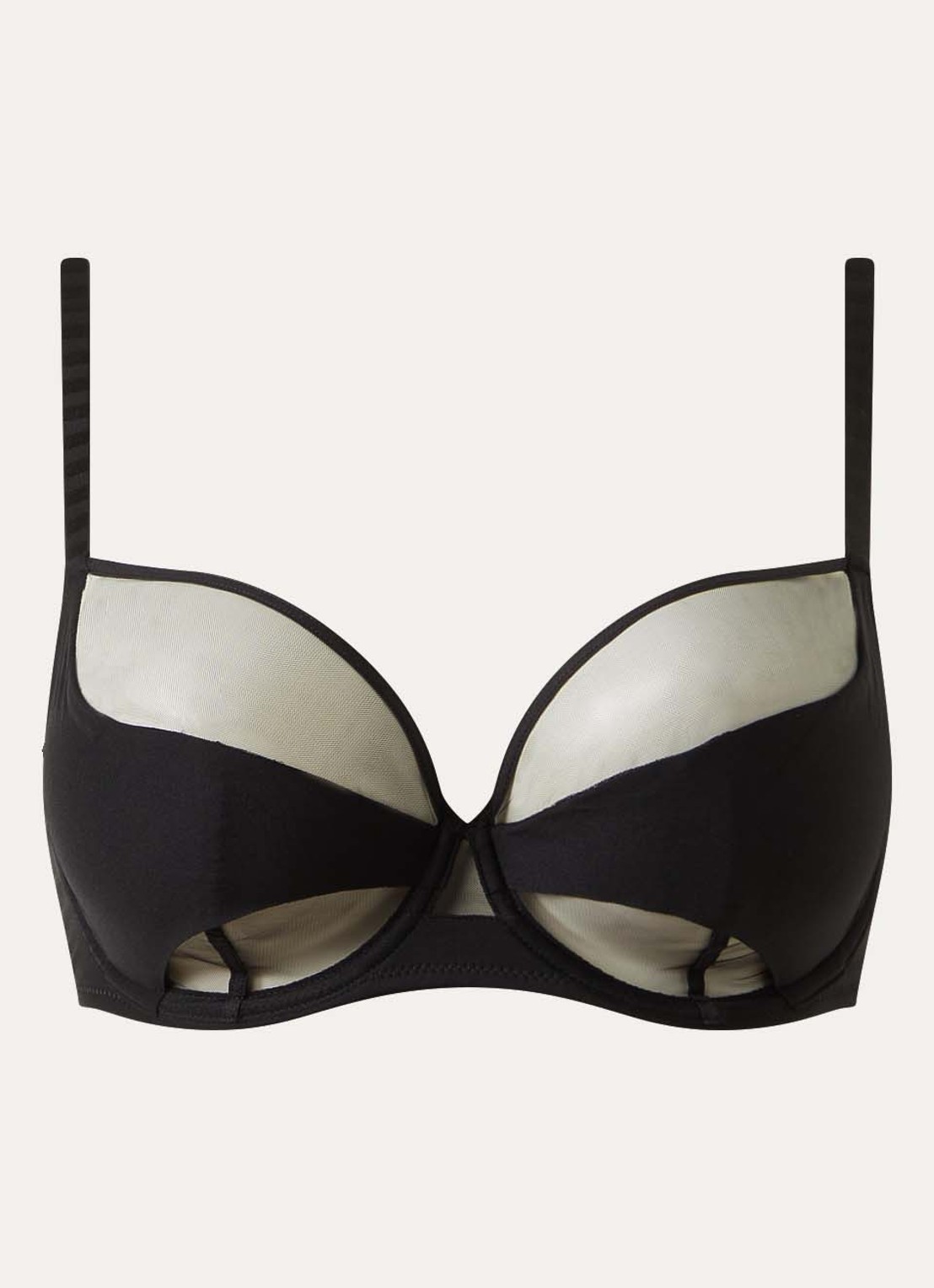 Chantelle Beugel bh van mesh - voorkant 4 zwart