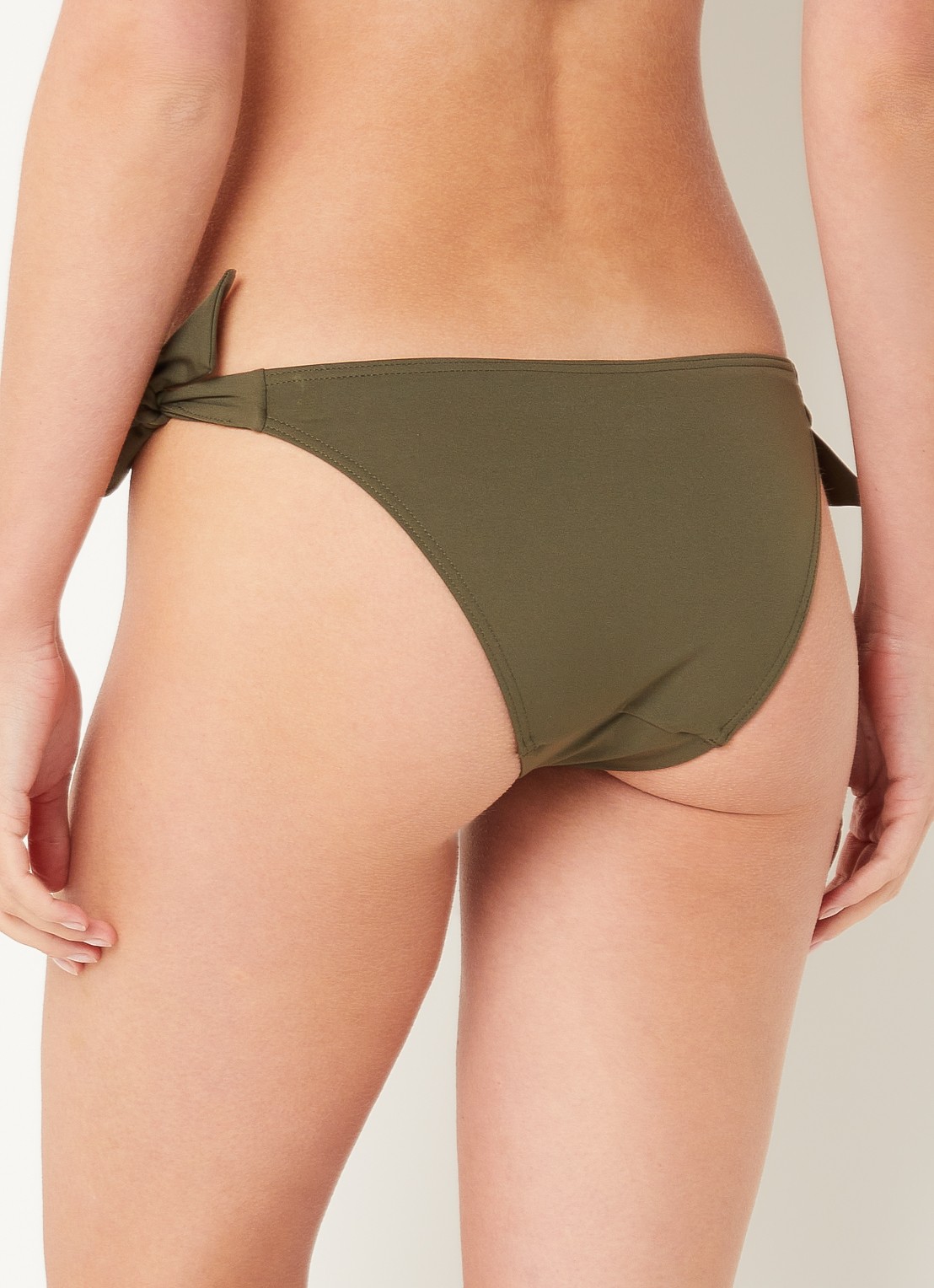 Chantelle Bikinislip met gestrikt detail - achterkant bronsgroen