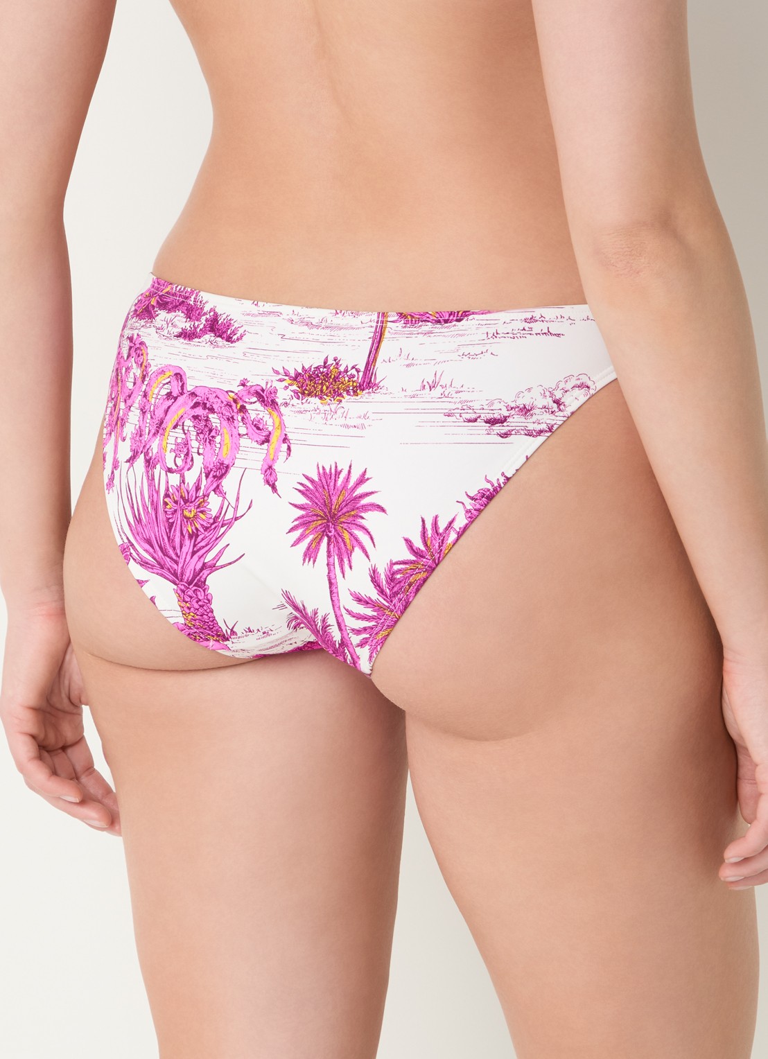 Chantelle Bikinislip met print - achterkant 5 gebroken wit