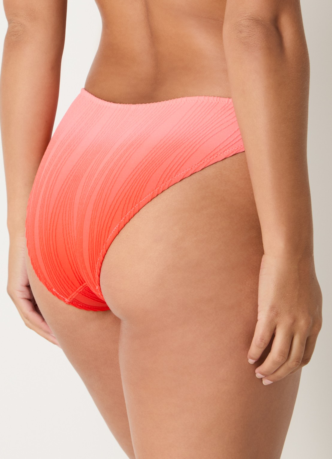 Chantelle Bikinislip met structuur - achterkant 5 orange