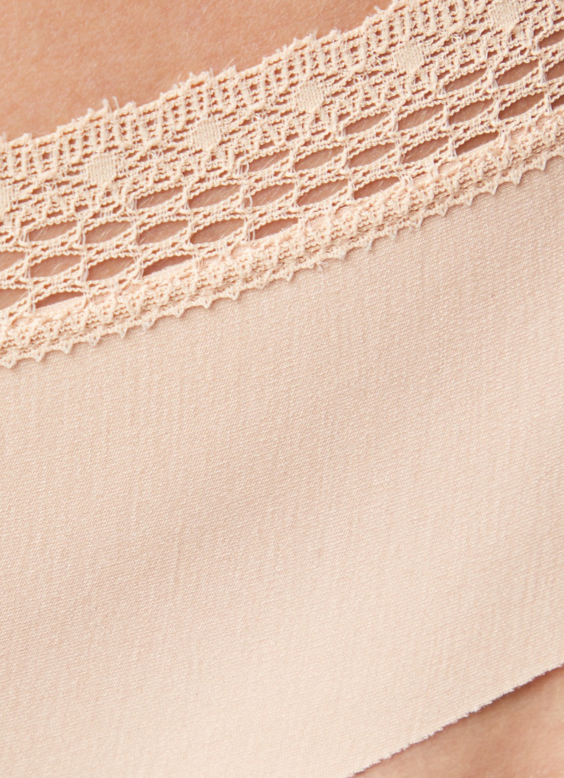 Chantelle Cozy Chic hipster met kant - detail 4 oudroze