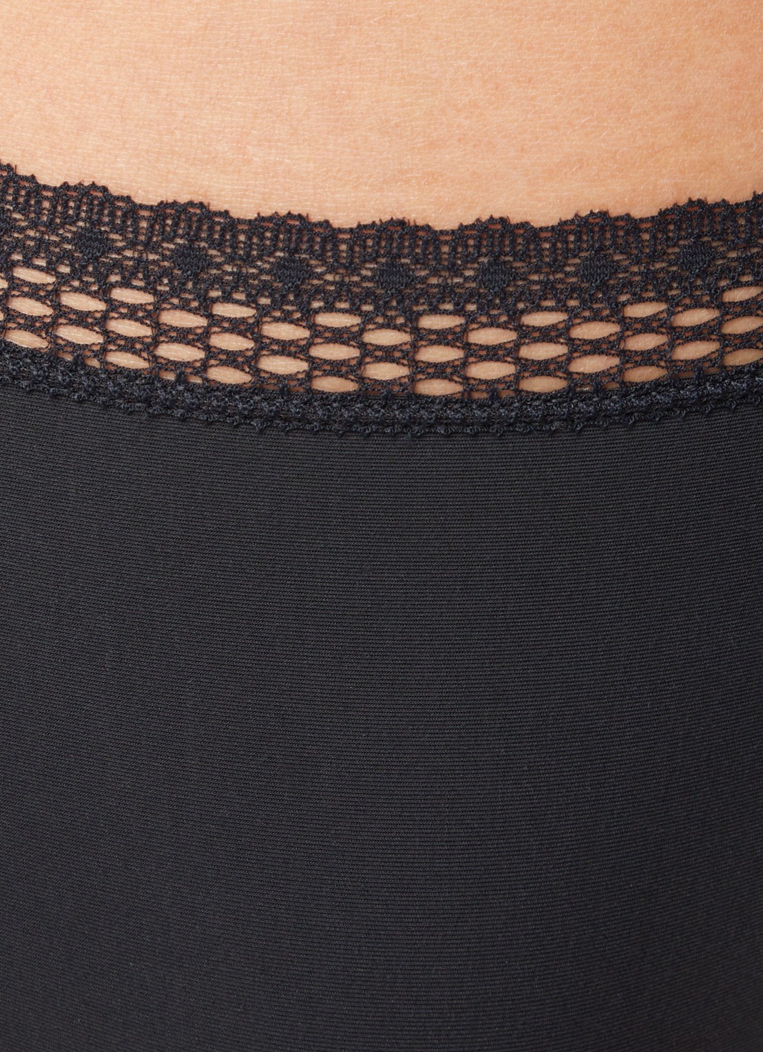 Chantelle Cozy Chic hipster met kant - detail 3 zwart