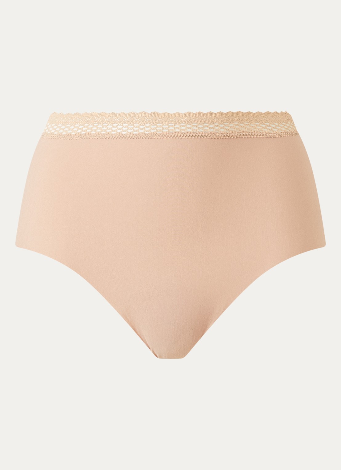 Chantelle Cozy Chic slip met kant - voorkant beige