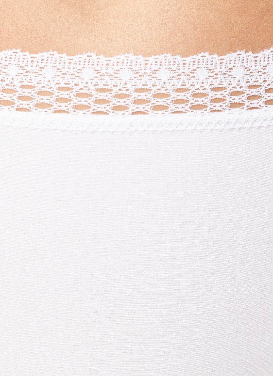 Chantelle Cozy Chic slip met kant - detail 4 wit