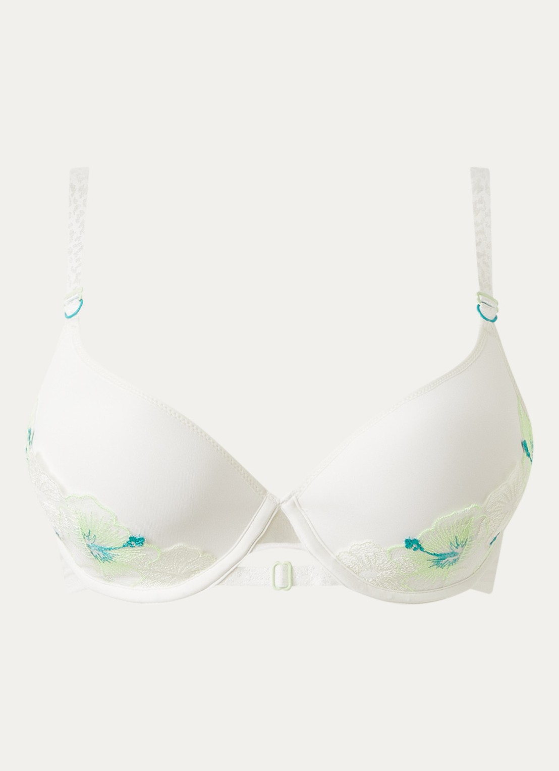 Chantelle Daydream beugel bh met overlay van kant - voorkant lichtgroen