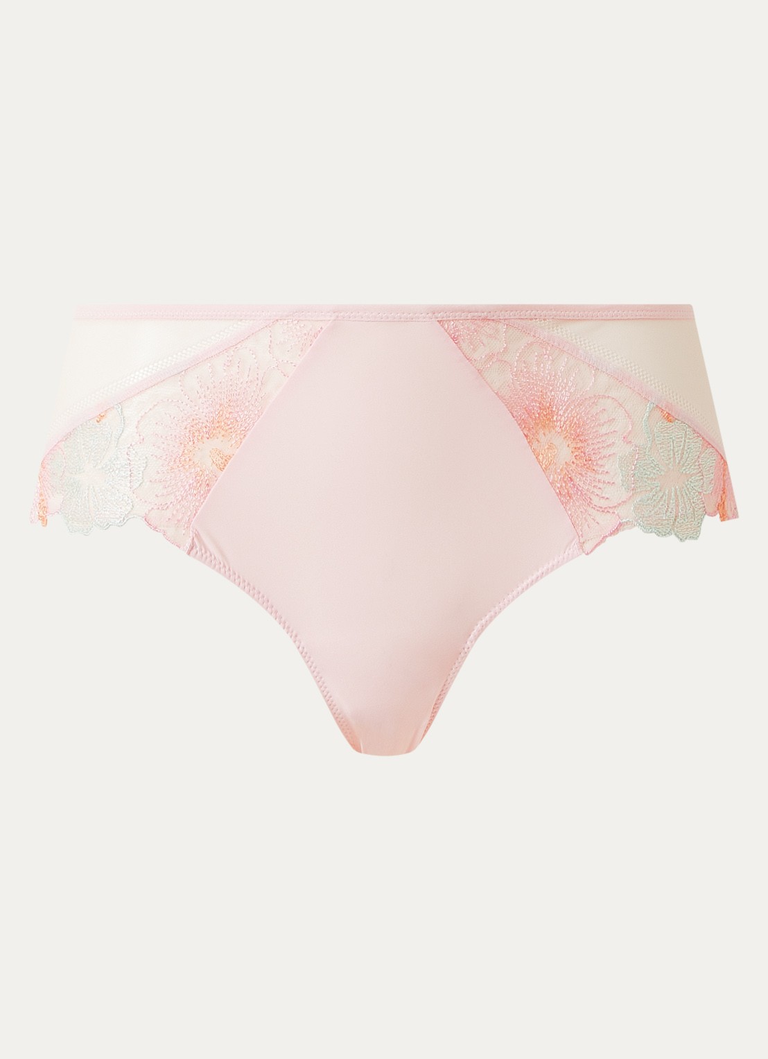Chantelle Daydream hipster met kant en mesh - voorkant 4 lichtroze