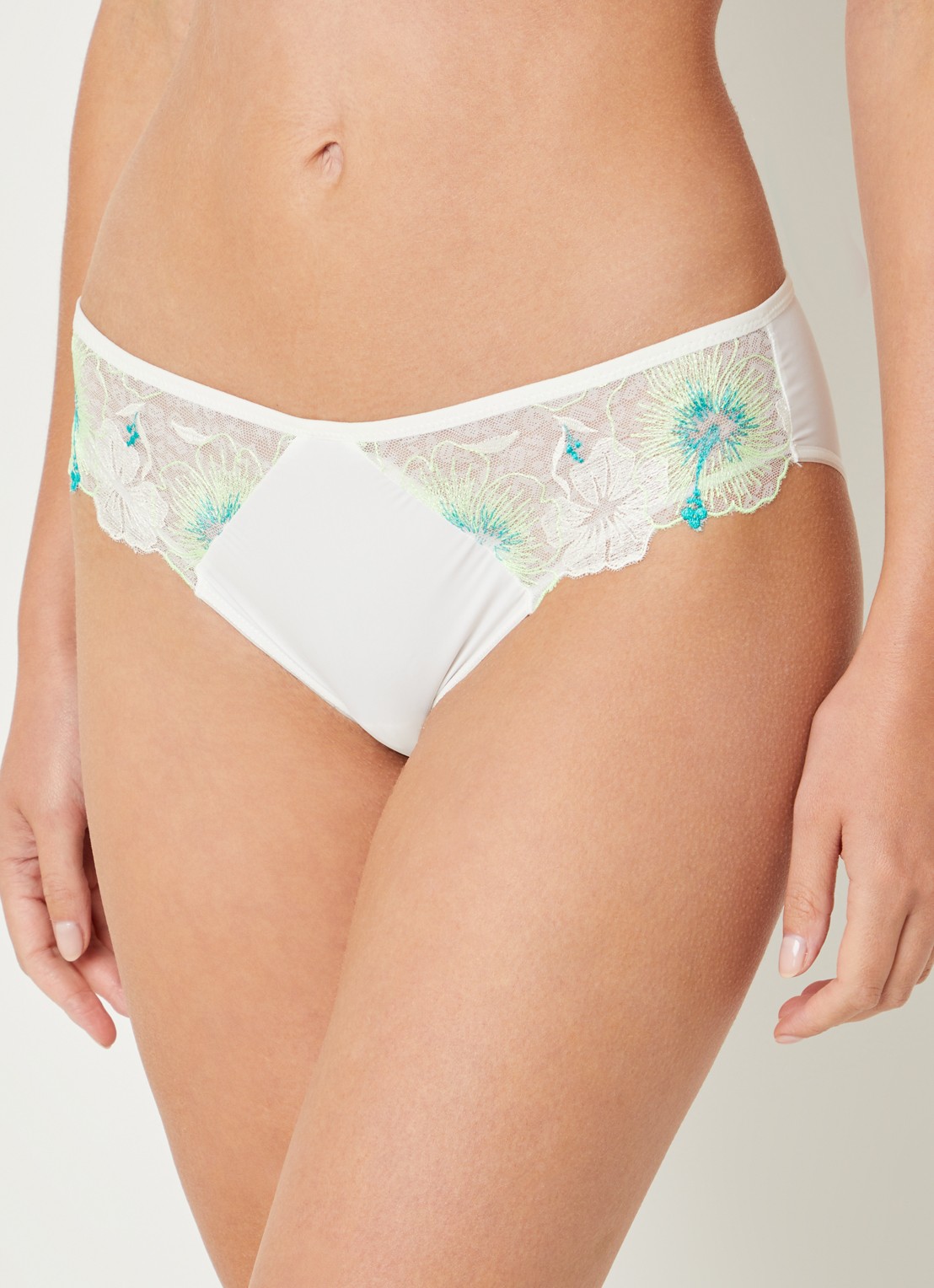 Chantelle Daydream slip met kant - voorkant 3 lime