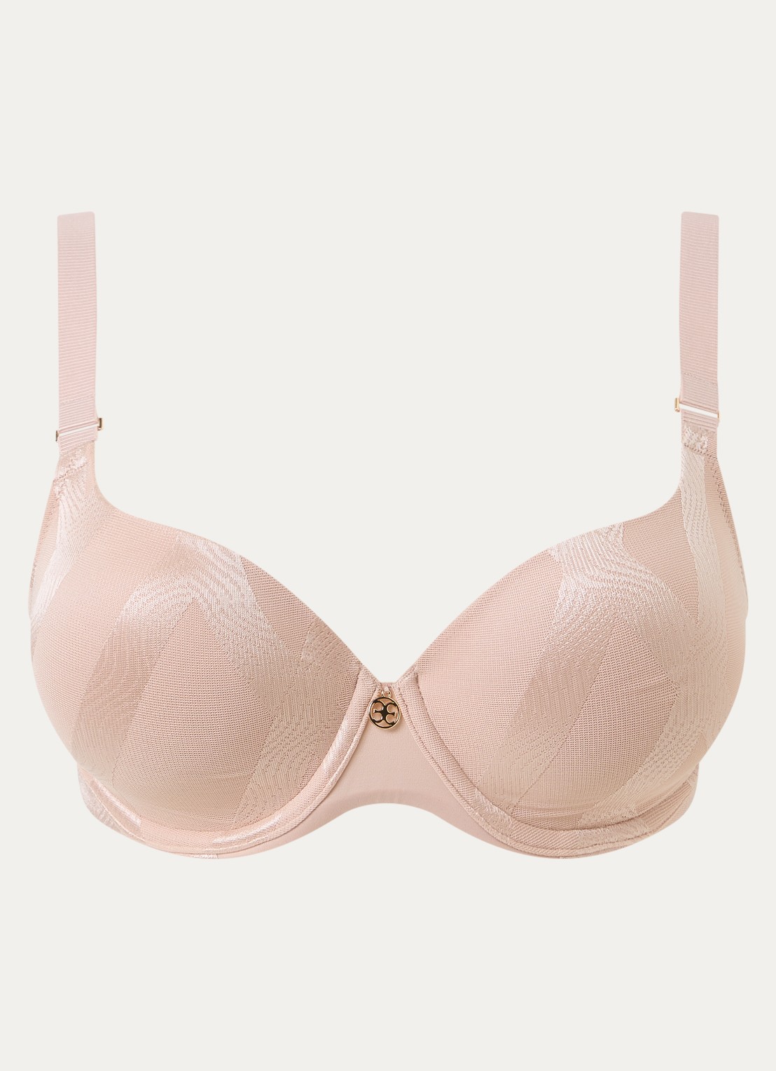 Chantelle Glaze voorgevormde beugel bh met grafische print - voorkant 4 oudroze