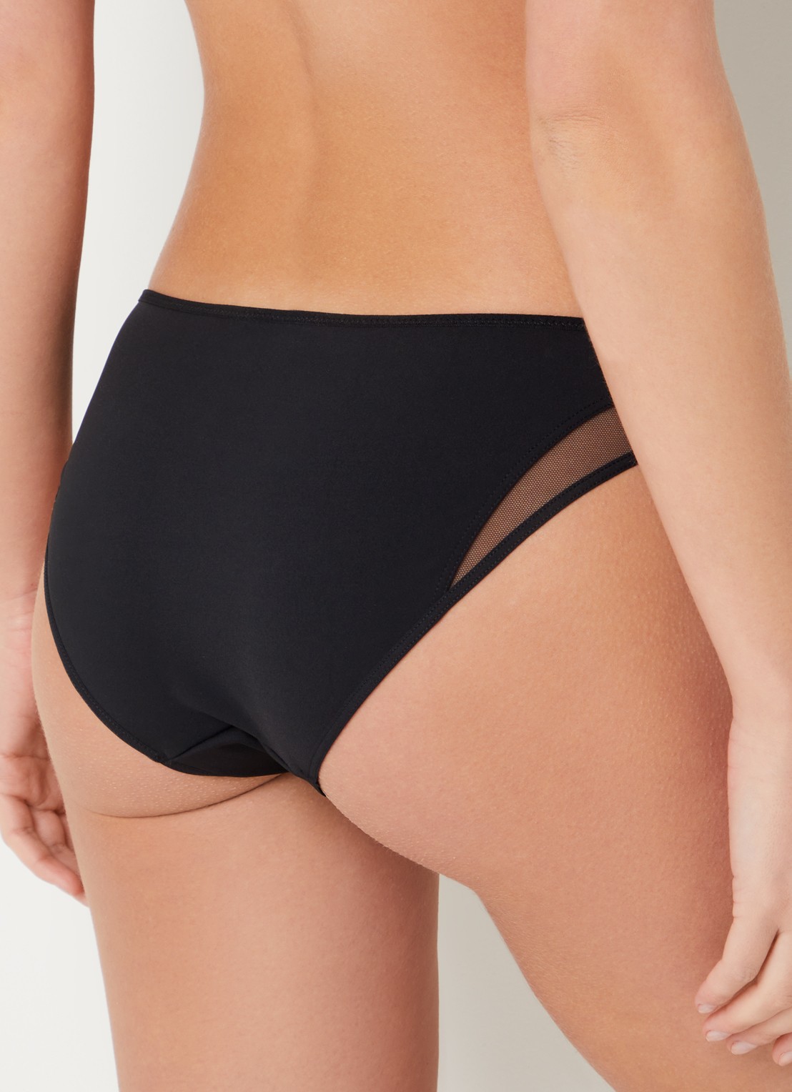 Chantelle Halo slip met mesh - achterkant 5 zwart