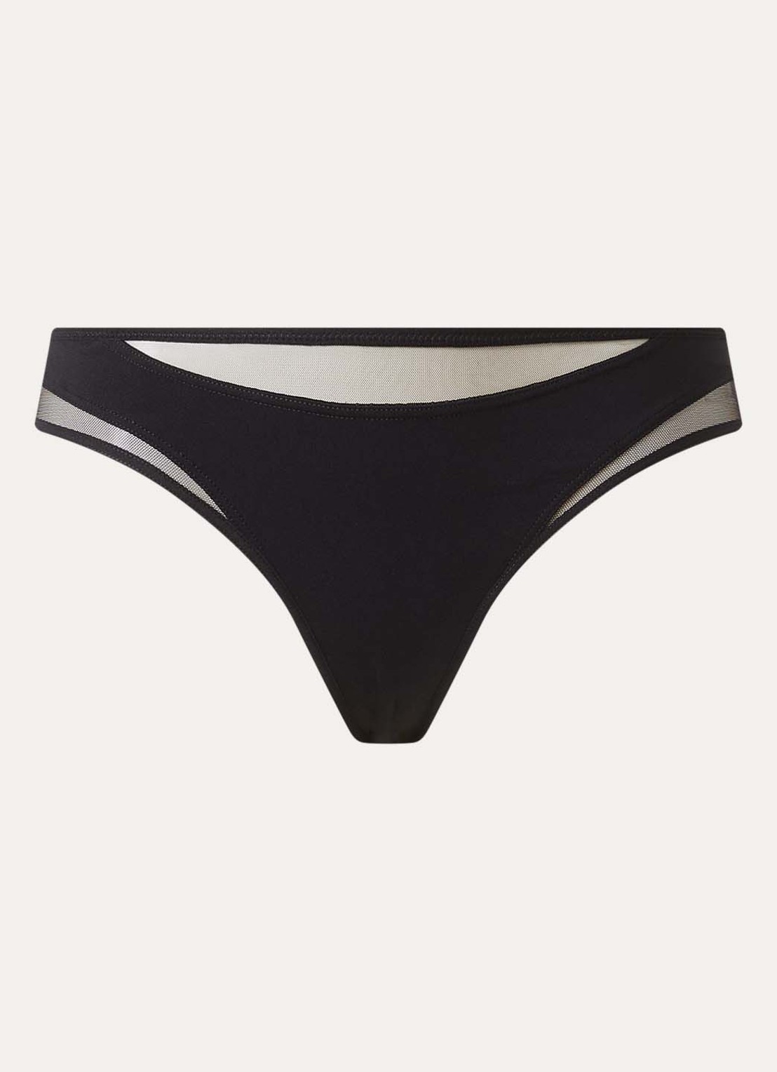 Chantelle Halo slip met mesh - voorkant zwart