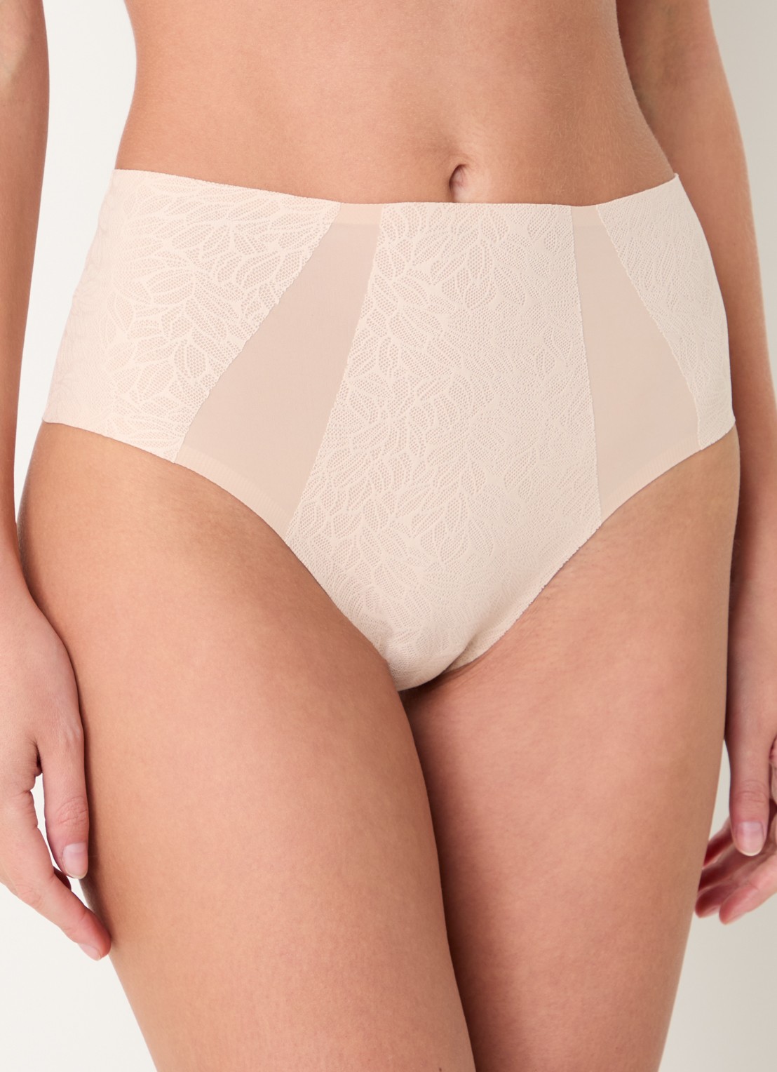 Chantelle High waisted naadloze slip - detail beige