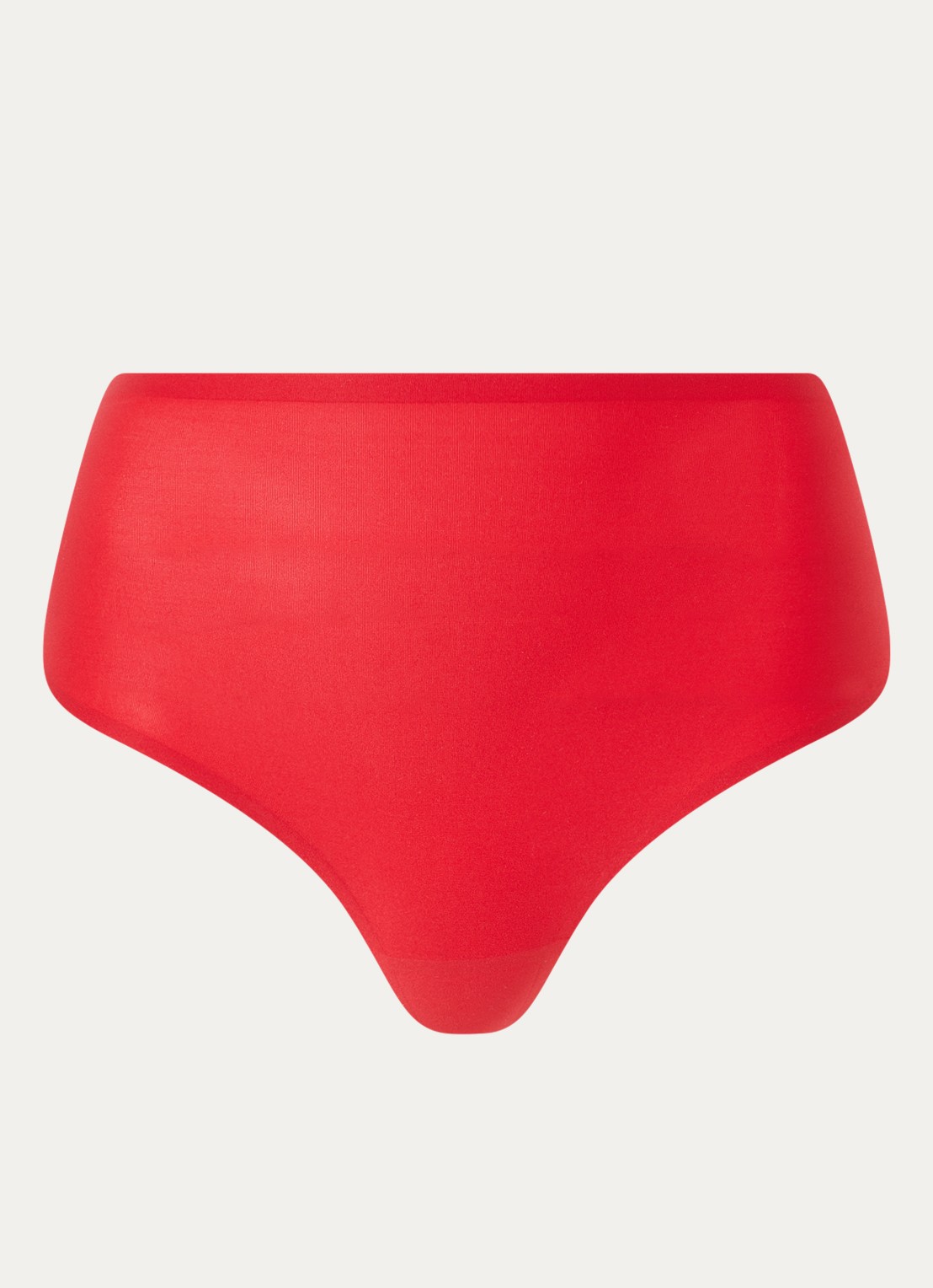 Chantelle High waisted naadloze string - voorkant 2 rood
