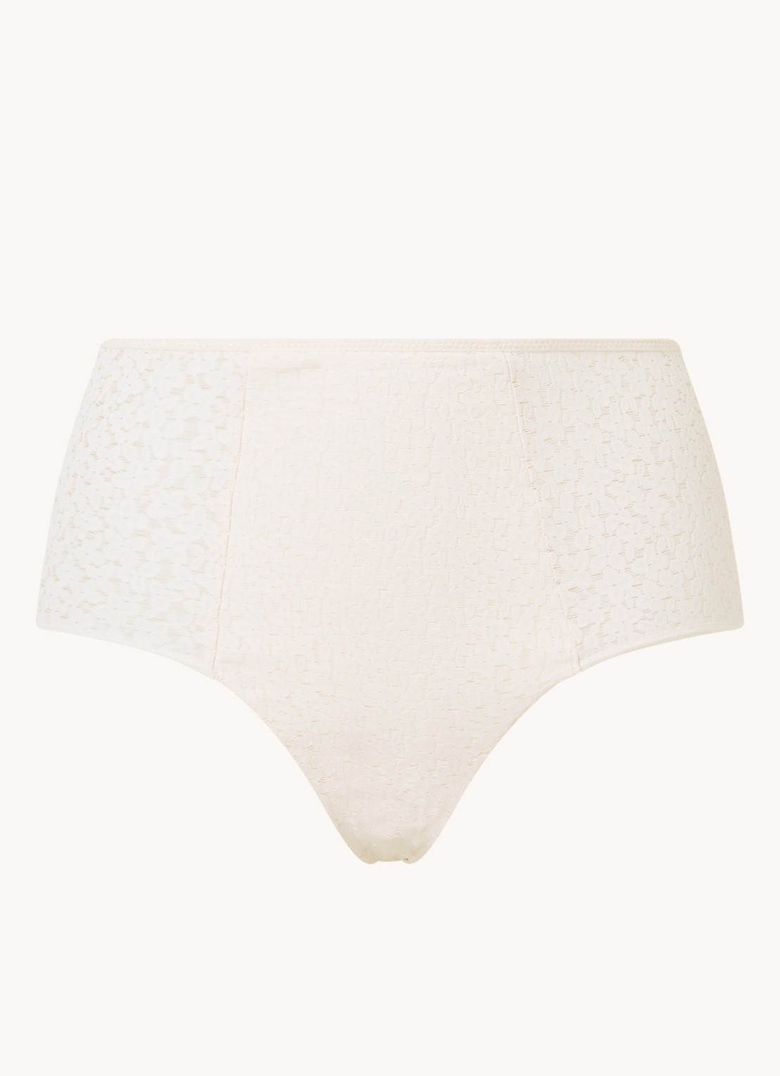 Chantelle High waisted slip met kant - voorkant 5 gebroken wit